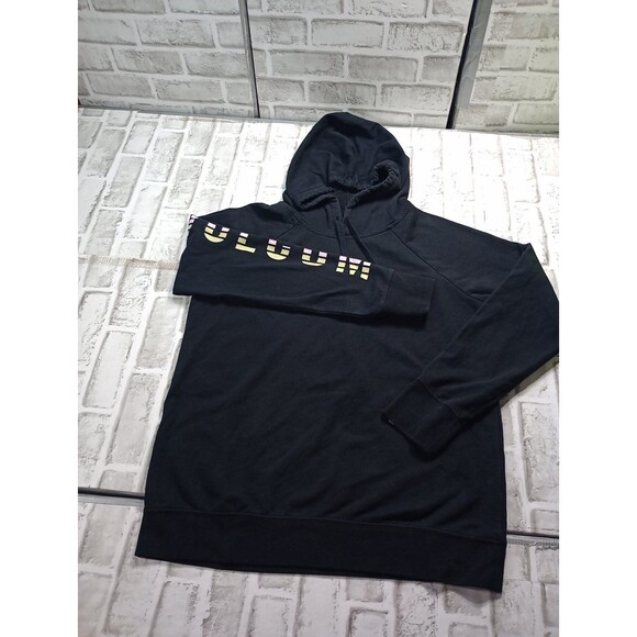 Volcom Hoodie Womens Large Black Fleece Hooded Sweatshirt - Picture 4 of 11